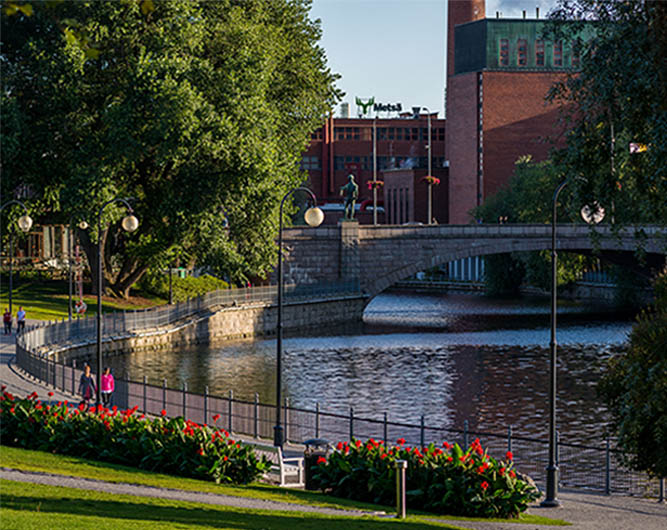 Kuva Tampereen Koskipuistosta